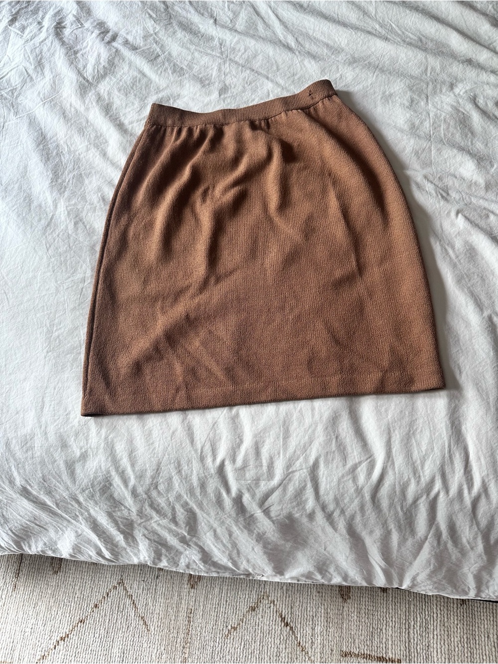 St John Brown Knit Women's Skirt